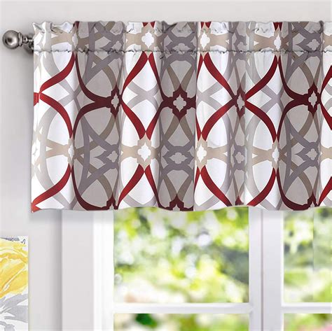 Red and gray valances - Pink Boho Fringe 3 Tier 54'' Window Valance. by Sweet Jojo Designs. From $29.31 $34.99. ( 3) Fast Delivery. Get it by Sat. Feb 17. Shop Wayfair for all the best Pink Valances & Kitchen Curtains. Enjoy Free Shipping on most stuff, even big stuff.